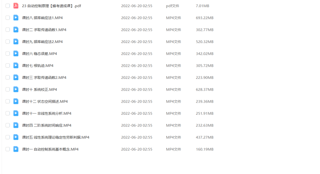 图片[1]-期末不挂科 | 蜂考高斯课堂自动控制原理速成 - 蛋窝窝-蛋窝窝
