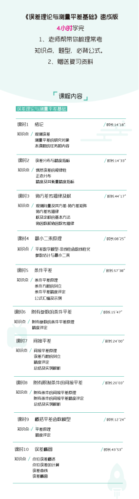 图片[1]-期末不挂科 | 高数帮误差理论与测量平差基础4小时期末突击课网课资源 - 蛋窝窝-蛋窝窝
