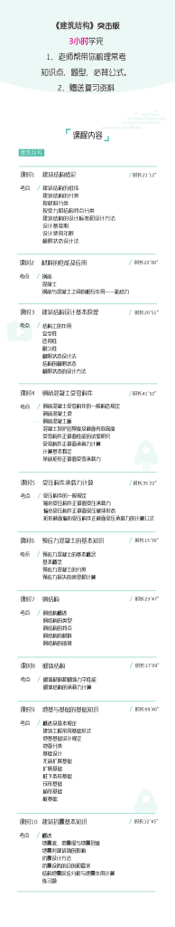 图片[1]-期末不挂科 | 高数帮建筑结构3小时期末突击课 百度云 - 蛋窝窝-蛋窝窝