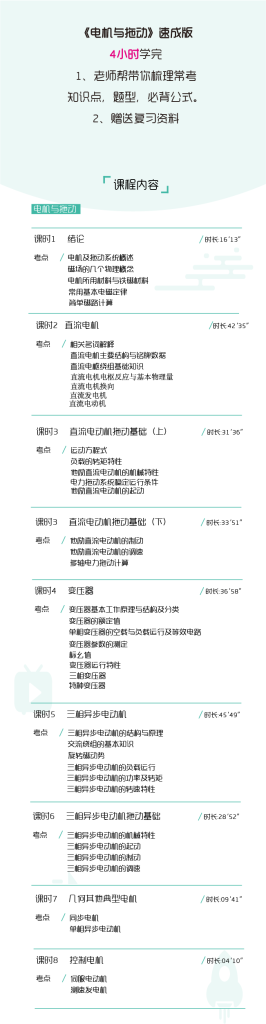 图片[1]-期末不挂科 | 高数帮电机与拖动4小时突击期末速成网课 - 蛋窝窝-蛋窝窝