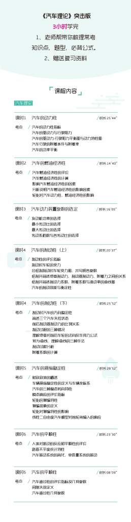 图片[1]-期末不挂科 | 高数帮汽车理论3小时期末突击课网课资源 - 蛋窝窝-蛋窝窝
