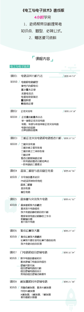 图片[1]-期末不挂科 | 高数帮电工与电子技术4小时期末突击课网课资源 - 蛋窝窝-蛋窝窝