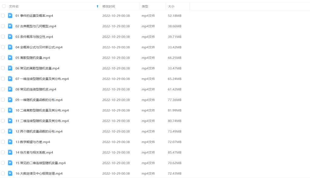 图片[1]-期末不挂科 | 蜂考高斯课堂《概率论与数理统计》高分系统课 - 蛋窝窝-蛋窝窝
