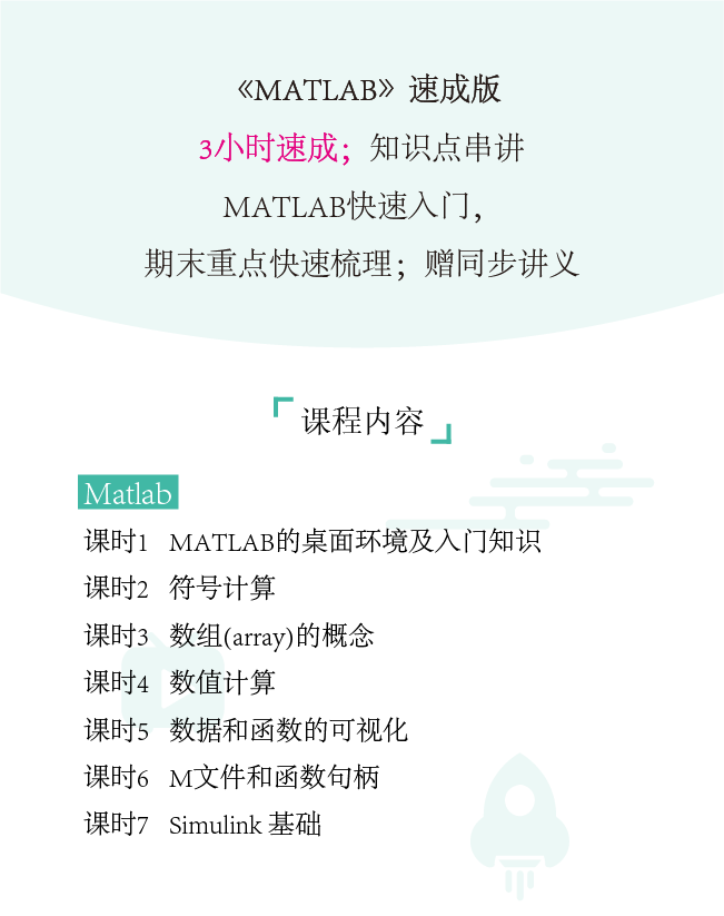 图片[1]-期末不挂科 | 高数帮MATLAB3小时速成不挂科 百度网盘 - 蛋窝窝-蛋窝窝