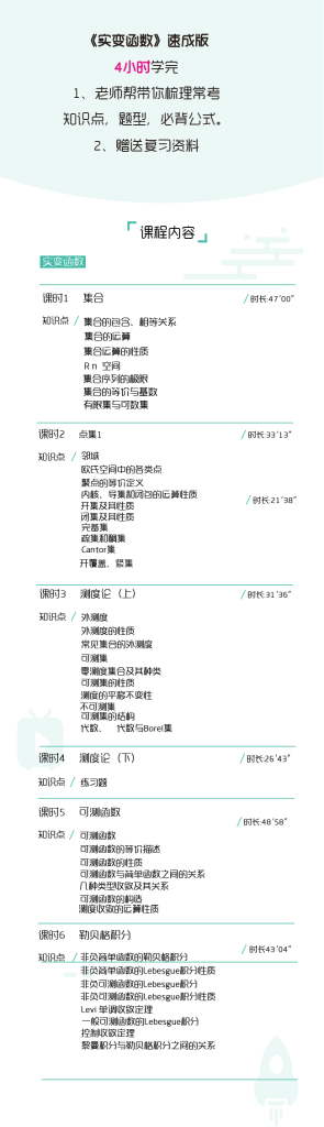 图片[1]-期末不挂科 | 高数帮实变函数4小时期末突击课网课资源 - 蛋窝窝-蛋窝窝