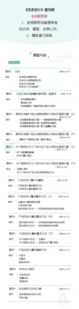 图片[1]-期末不挂科 | 高数帮成本会计3小时期末突击课网课资源 - 蛋窝窝-蛋窝窝