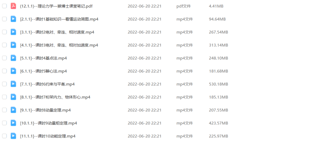 图片[1]-期末不挂科 | 猴博士理论力学不挂科 4小时突击理论力学 - 蛋窝窝-蛋窝窝