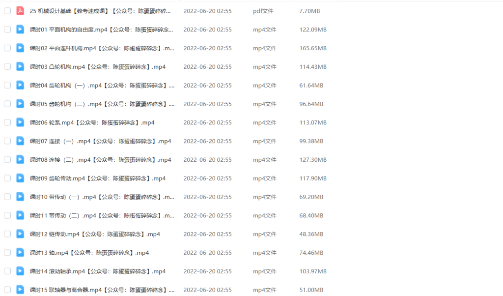 图片[1]-期末不挂科 | 蜂考高斯课堂机械设计基础 百度云盘 - 蛋窝窝-蛋窝窝