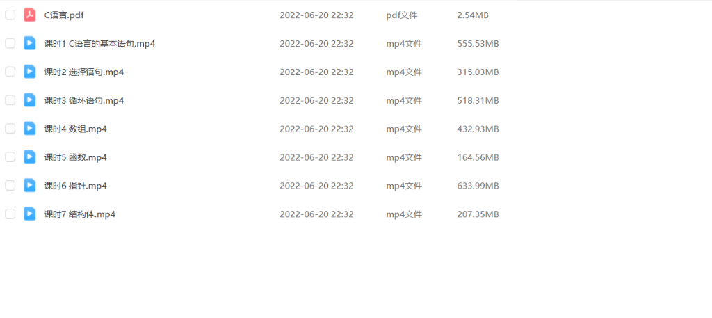 图片[1]-期末不挂科 | 猴博士C语言不挂科 4小时突击C语言 - 蛋窝窝-蛋窝窝
