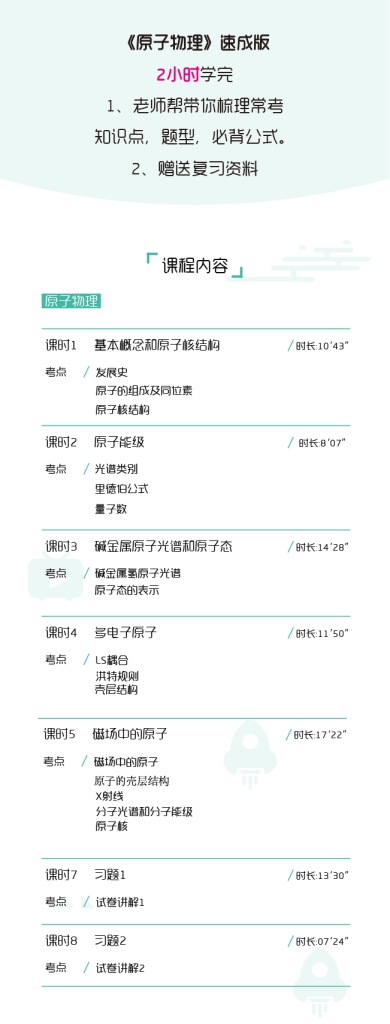 图片[1]-期末不挂科 | 高数帮原子物理2小时期末突击课网课资源 - 蛋窝窝-蛋窝窝