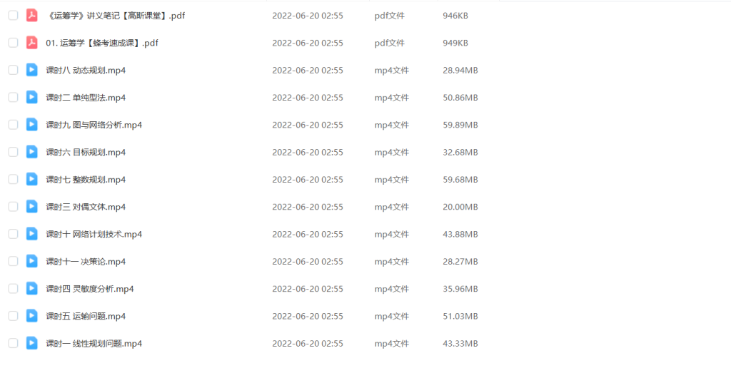 图片[1]-期末不挂科 | 蜂考高斯课堂运筹学不挂科 4小时学完运筹学 - 蛋窝窝-蛋窝窝