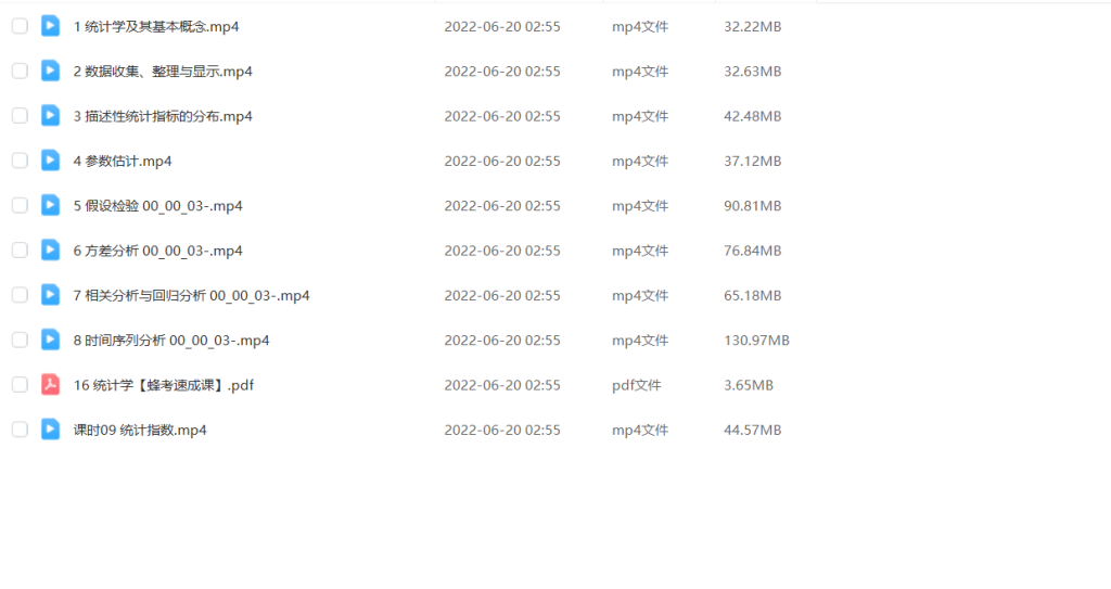 图片[1]-期末不挂科 | 蜂考高斯课堂统计学不挂科 2小时学完统计学 - 蛋窝窝-蛋窝窝