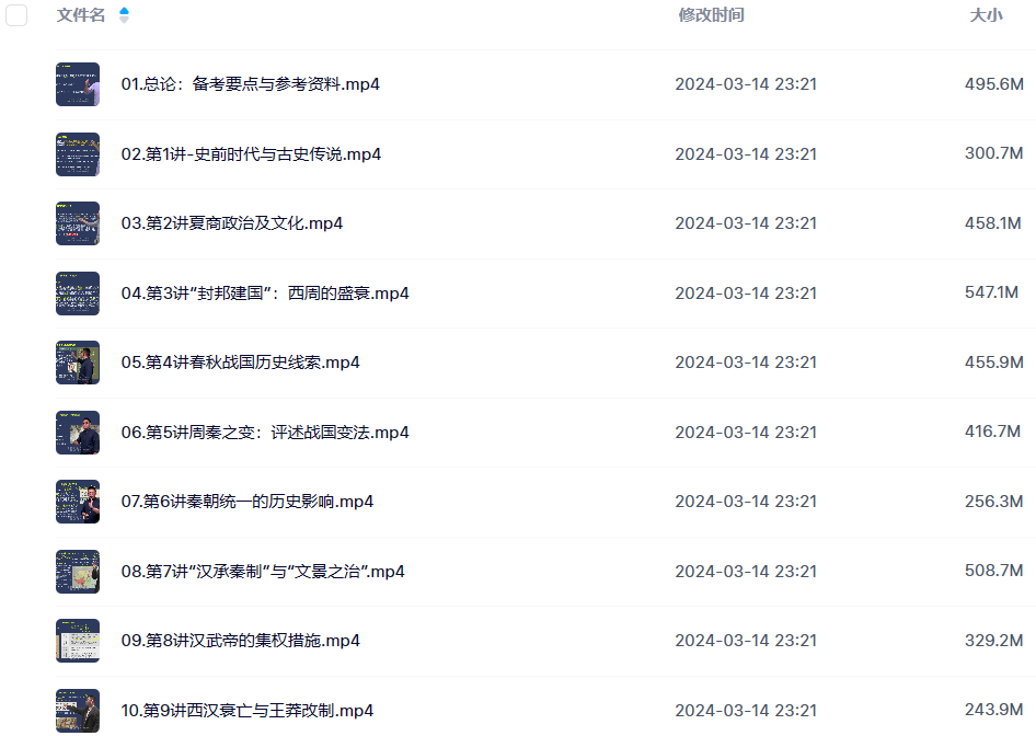 图片[1]-考研 | 2025考研专业课-历史学全程班网课资源百度网盘 持续更新中 - 蛋窝窝-蛋窝窝