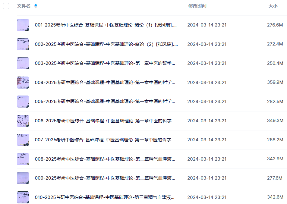 图片[1]-考研 | 2025考研专业课-中医综合全程班网课资源百度网盘 持续更新中 - 蛋窝窝-蛋窝窝