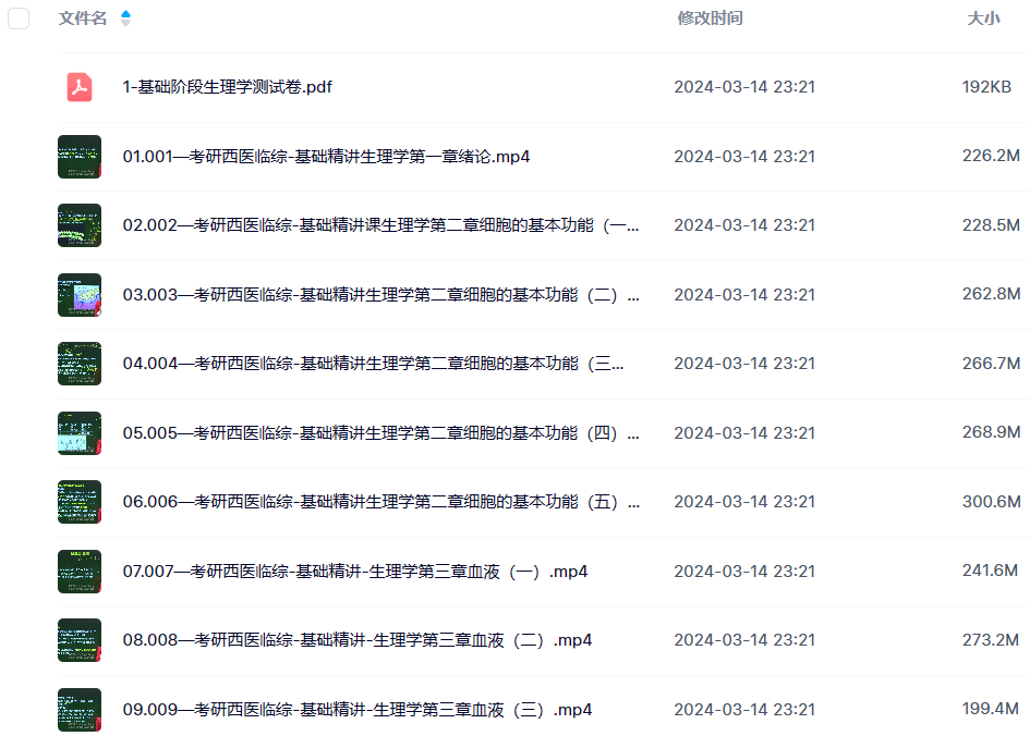 图片[2]-考研 | 2025考研专业课-西医综合全程班网课资源百度网盘 持续更新中 - 蛋窝窝-蛋窝窝