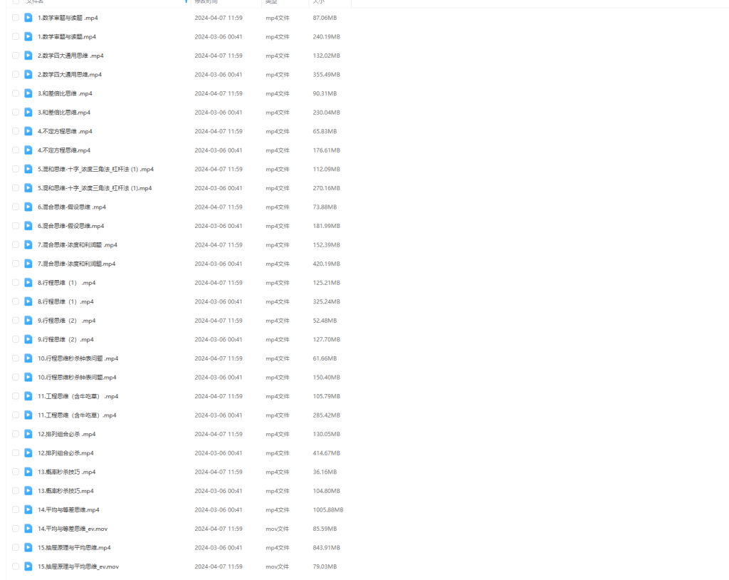 图片[1]-公考 | 2025年公考灰兔极简数量网课资源 百度云 - 蛋窝窝-蛋窝窝