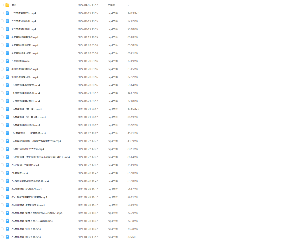 图片[1]-公考 | 2025年公考槿李图形推理系统课网课资源 百度云 - 蛋窝窝-蛋窝窝