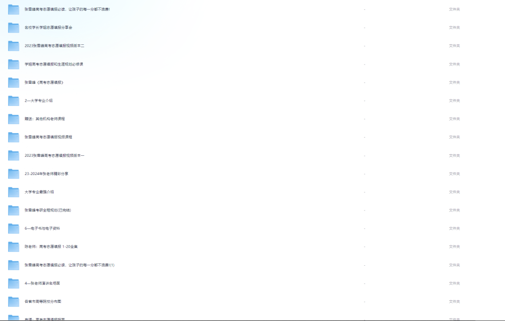 图片[1]-教程 | 张雪峰高考志愿填报课程合集资源免费分享 - 蛋窝窝-蛋窝窝